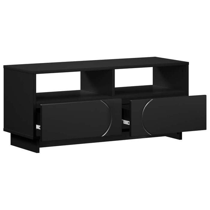 Comodă TV 90 x 34.5 x 40 cm Negru Lemn prelucrat WALTI