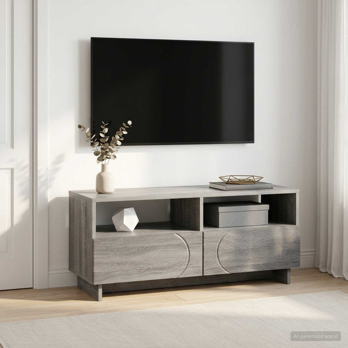 Comodă TV 90 x 34.5 x 40 cm Sonoma gri Lemn prelucrat WALTI