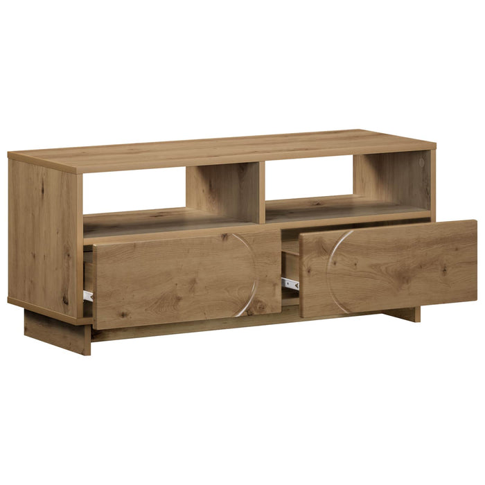 Comodă TV 90 x 34.5 x 40 cm Stejar Artizanal Lemn prelucrat WALTI