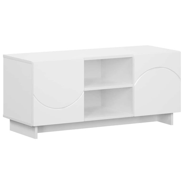 Support TV 90 x 34.5 x 40 cm Alb Lemn prelucrat WALTI