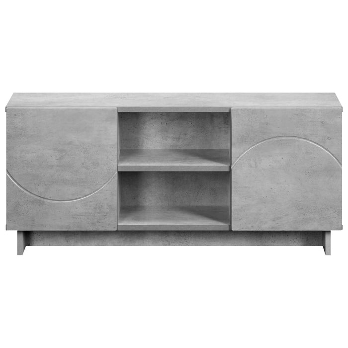 Support TV 90 x 34.5 x 40 cm Gri Beton Lemn prelucrat WALTI