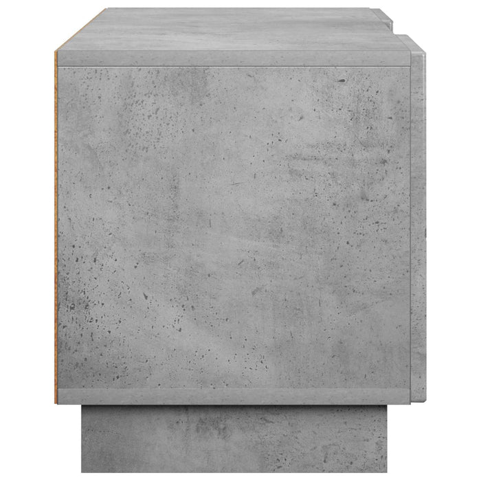 Support TV 90 x 34.5 x 40 cm Gri Beton Lemn prelucrat WALTI
