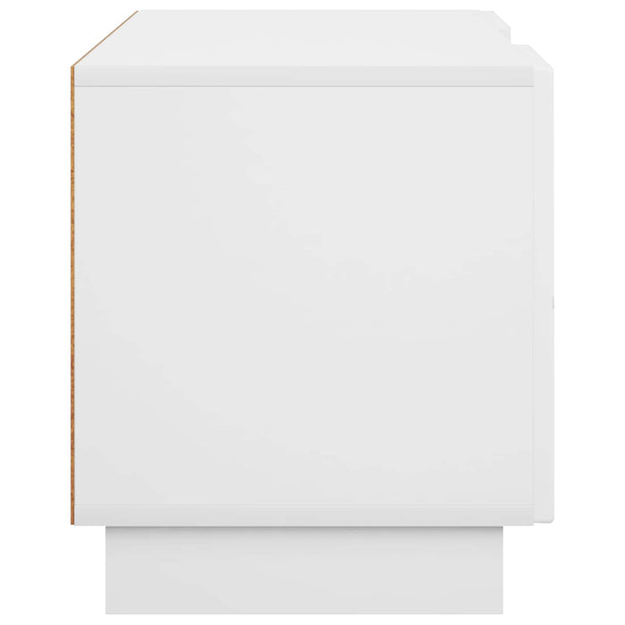 Support TV 90 x 34.5 x 40 cm Alb foarte lucios Lemn prelucrat WALTI