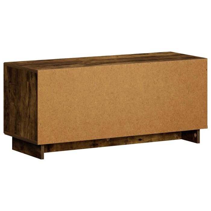 Support TV 90 x 34.5 x 40 cm Stejar fumuriu Lemn prelucrat WALTI
