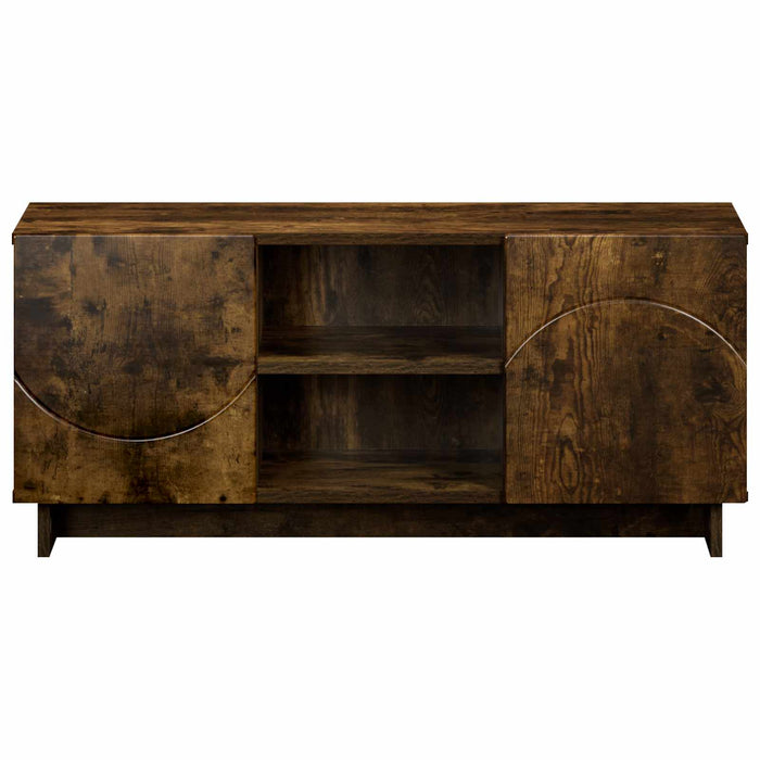 Support TV 90 x 34.5 x 40 cm Stejar fumuriu Lemn prelucrat WALTI
