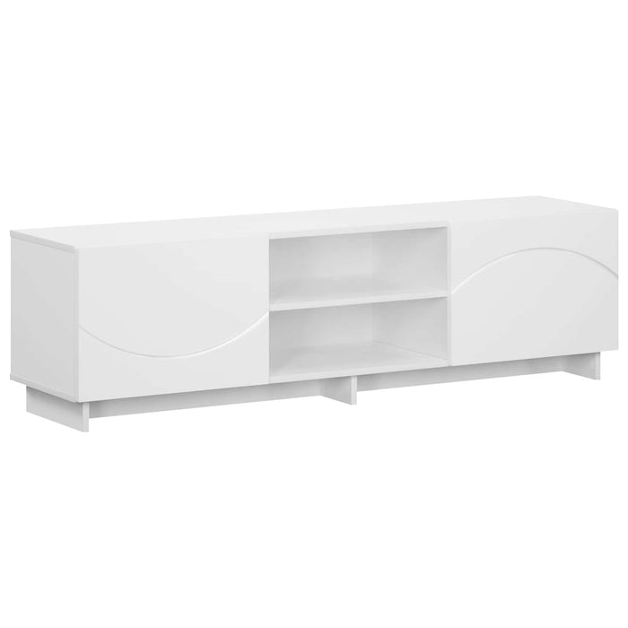 Support TV 140 x 34,5 x 40 cm Alb Lemn prelucrat - WALTI WALTI