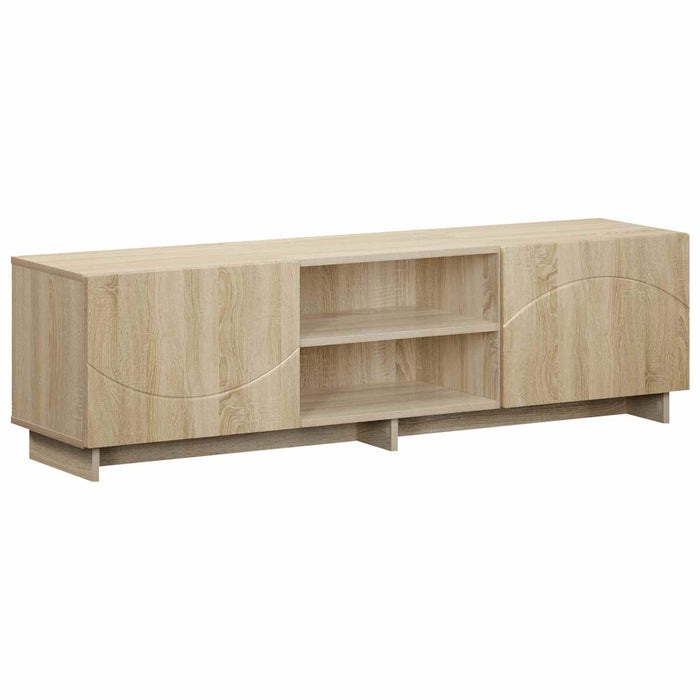 Support TV 140 x 34,5 x 40 cm Stejar Sonoma Lemn prelucrat WALTI