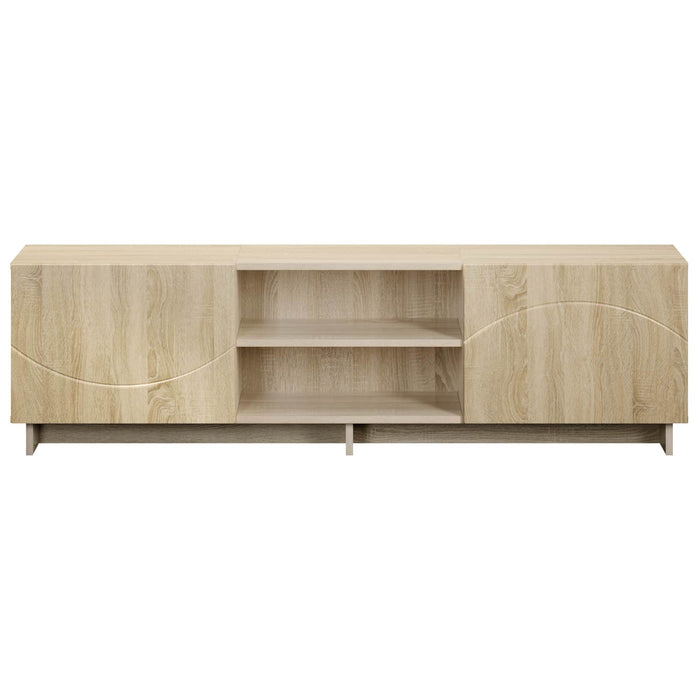 Support TV 140 x 34,5 x 40 cm Stejar Sonoma Lemn prelucrat WALTI
