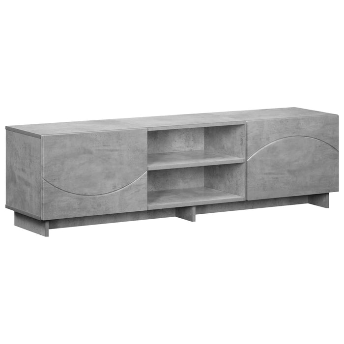 Support TV 140 x 34,5 x 40 cm Gri Beton Lemn prelucrat WALTI