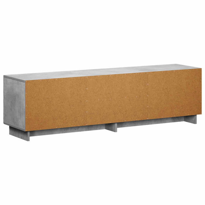 Support TV 140 x 34,5 x 40 cm Gri Beton Lemn prelucrat WALTI