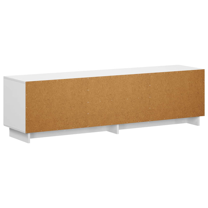 Support TV 140 x 34,5 x 40 cm Alb foarte lucios Lemn prelucrat WALTI