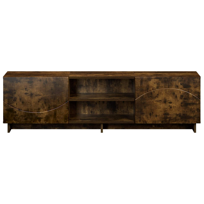 Support TV 140 x 34,5 x 40 cm Stejar fumuriu Lemn prelucrat WALTI