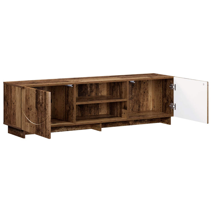 Support TV 140 x 34,5 x 40 cm Lemn vechi Lemn prelucrat WALTI