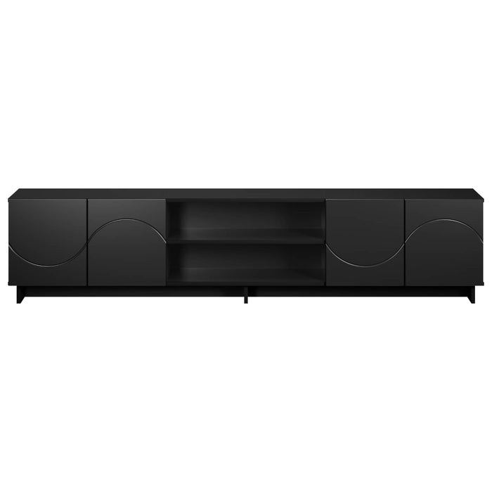 Support TV 179.5 x 34.5 x 40 cm Negru Lemn prelucrat WALTI