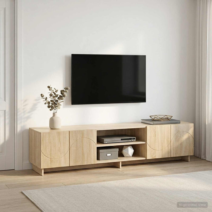 Support TV 179.5 x 34.5 x 40 cm Stejar Sonoma Lemn prelucrat WALTI