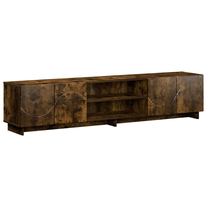 Support TV 179.5 x 34.5 x 40 cm Stejar fumuriu Lemn prelucrat WALTI