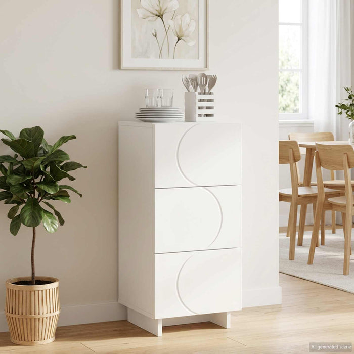 Bufet Alb 33,5 x 34,5 x 75 cm Lemn prelucrat WALTI