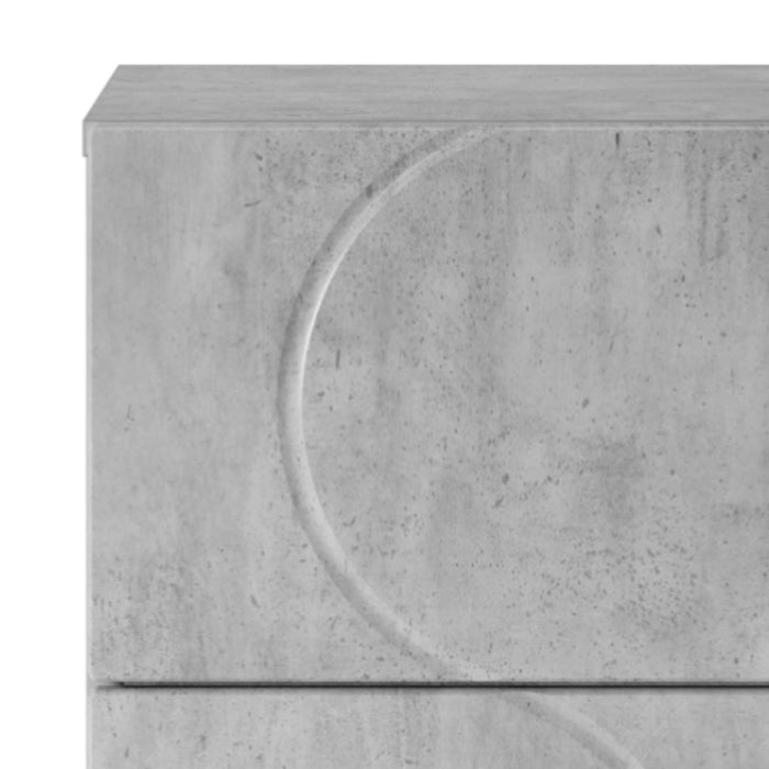 Bufet Gri Beton 33,5 x 34,5 x 75 cm Lemn prelucrat WALTI