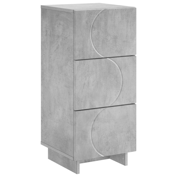 Bufet Gri Beton 33,5 x 34,5 x 75 cm Lemn prelucrat WALTI