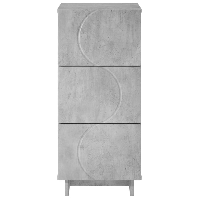 Bufet Gri Beton 33,5 x 34,5 x 75 cm Lemn prelucrat WALTI