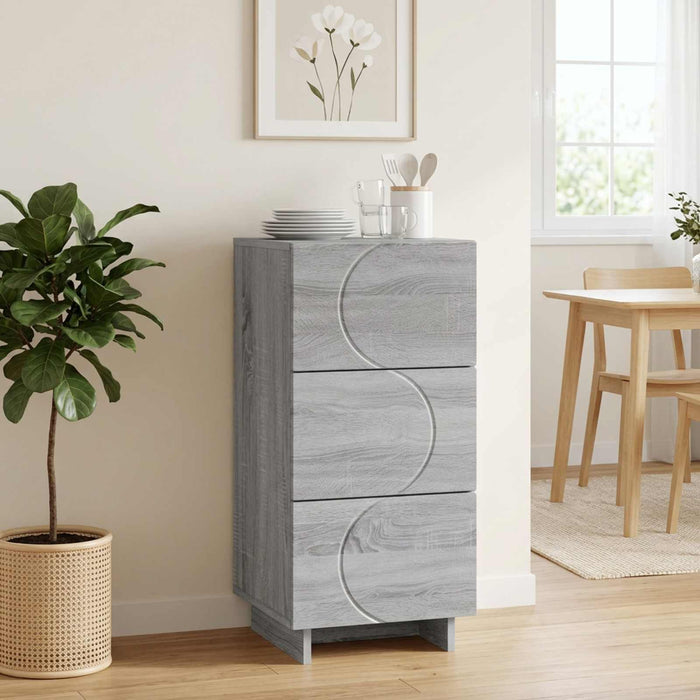 Bufet Sonoma gri 33,5 x 34,5 x 75 cm Lemn prelucrat WALTI