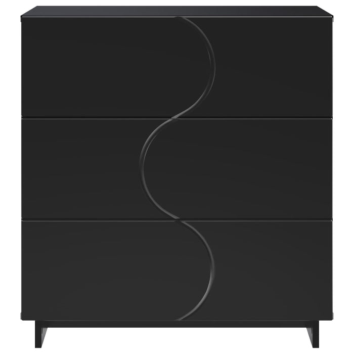 Bufet Negru 70 x 38 x 75 cm Lemn prelucrat WALTI