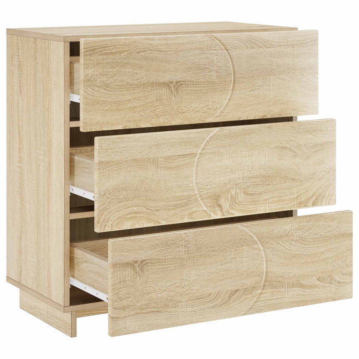 Bufet Stejar Sonoma 70 x 38 x 75 cm Lemn prelucrat WALTI