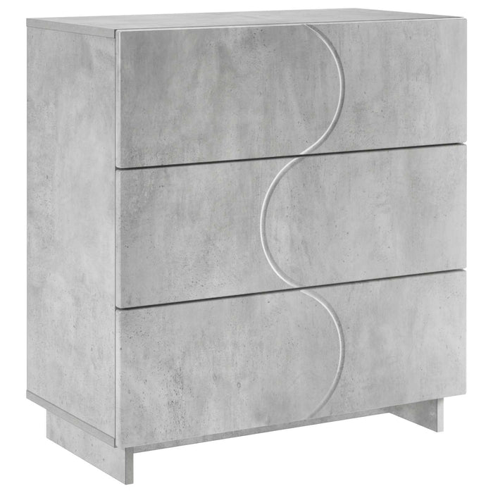 Bufet Gri Beton 70 x 38 x 75 cm Lemn prelucrat WALTI
