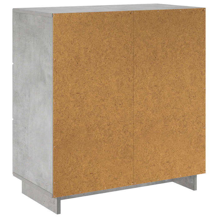 Bufet Gri Beton 70 x 38 x 75 cm Lemn prelucrat WALTI