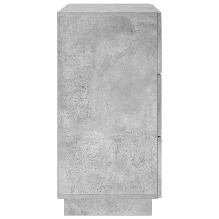 Bufet Gri Beton 70 x 38 x 75 cm Lemn prelucrat WALTI