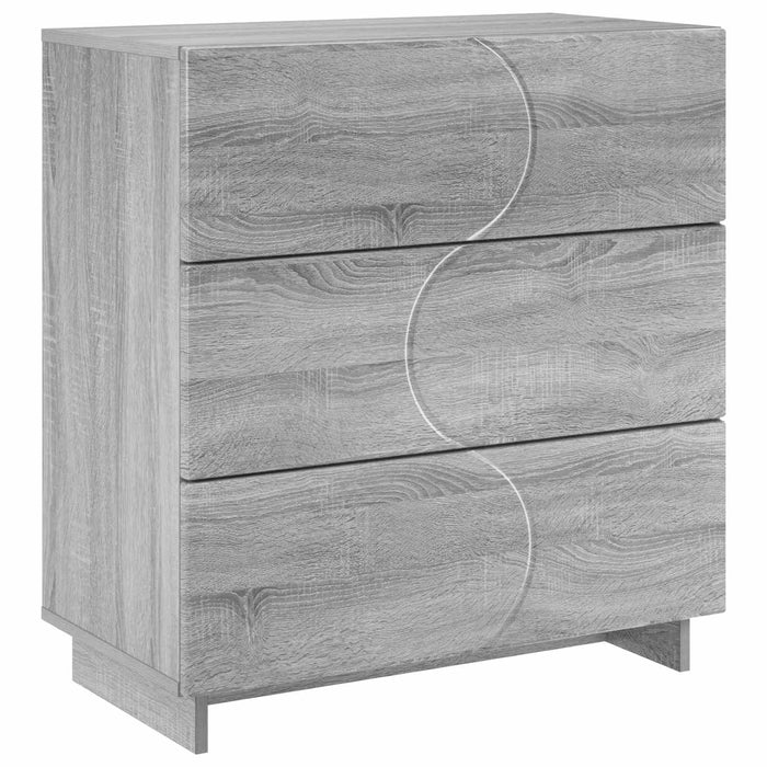 Bufet Sonoma gri 70 x 38 x 75 cm Lemn prelucrat WALTI