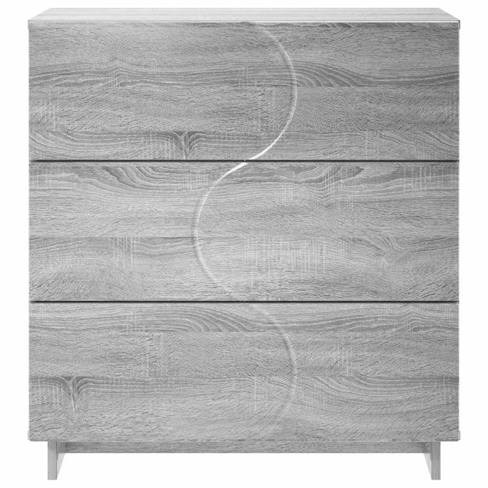 Bufet Sonoma gri 70 x 38 x 75 cm Lemn prelucrat WALTI