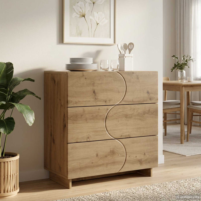 Bufet Stejar Artizanal 70 x 38 x 75 cm Lemn prelucrat WALTI