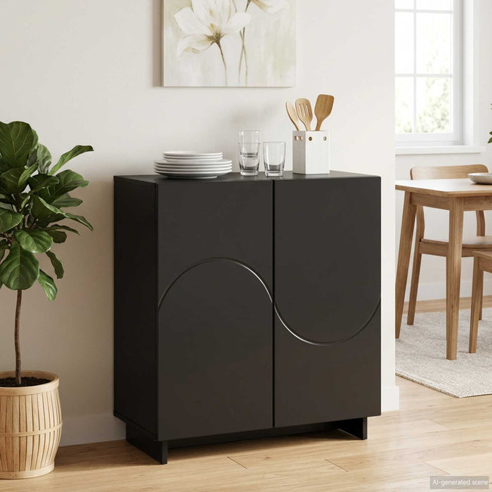 Bufet Negru 67 x 34,5 x 75 cm Lemn prelucrat WALTI