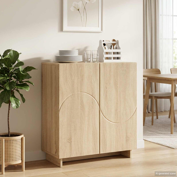 Bufet Stejar Sonoma 67 x 34,5 x 75 cm Lemn prelucrat WALTI