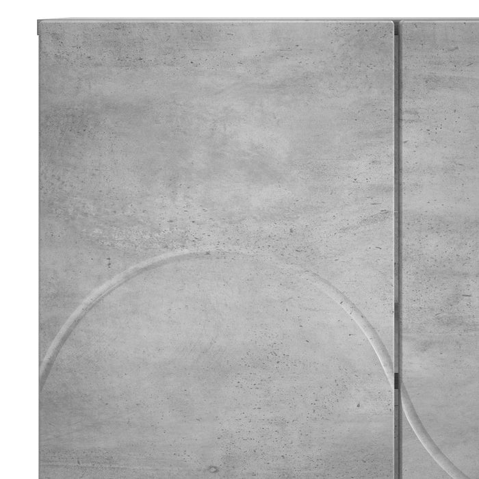 Bufet Gri Beton 67 x 34,5 x 75 cm Lemn prelucrat WALTI