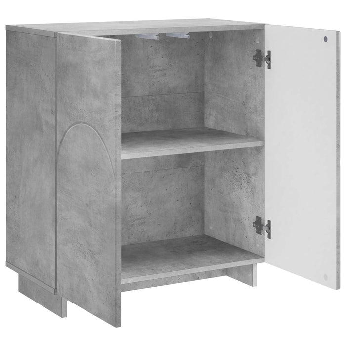 Bufet Gri Beton 67 x 34,5 x 75 cm Lemn prelucrat WALTI