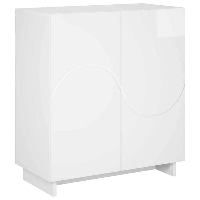 Bufet Alb foarte lucios 67 x 34,5 x 75 cm Lemn prelucrat WALTI