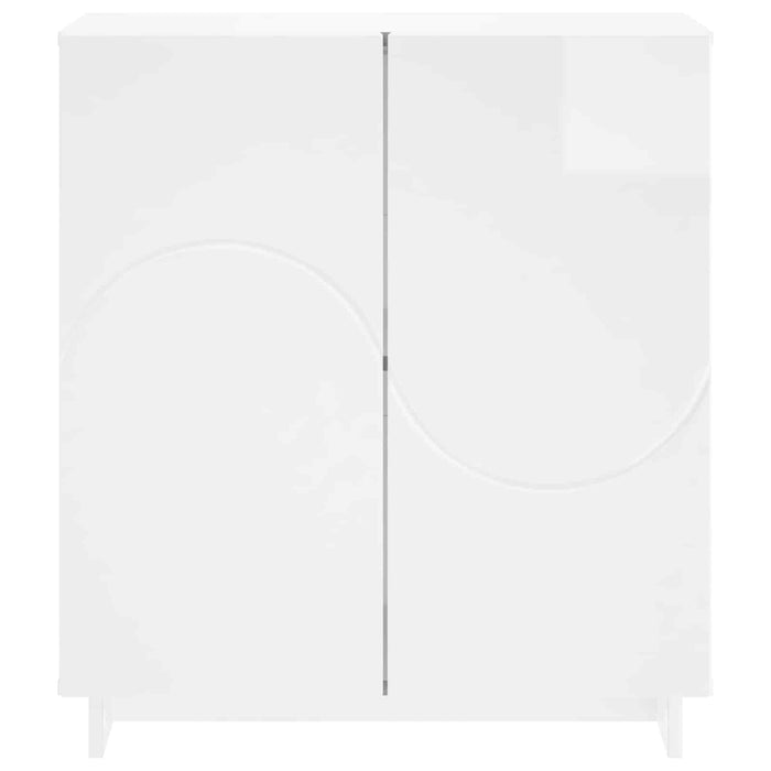 Bufet Alb foarte lucios 67 x 34,5 x 75 cm Lemn prelucrat WALTI