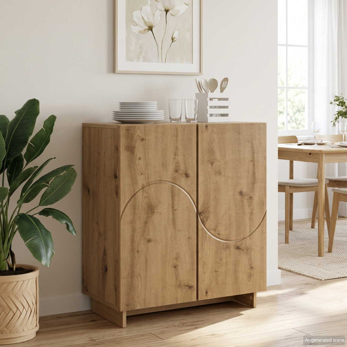 Bufet Stejar Artizanal 67 x 34,5 x 75 cm Lemn prelucrat WALTI
