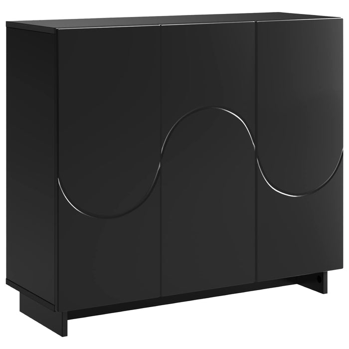 Bufet Negru 85,5 x 31 x 75 cm Lemn prelucrat WALTI