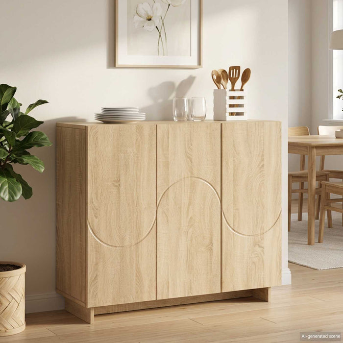 Bufet Stejar Sonoma 85,5 x 31 x 75 cm Lemn prelucrat WALTI