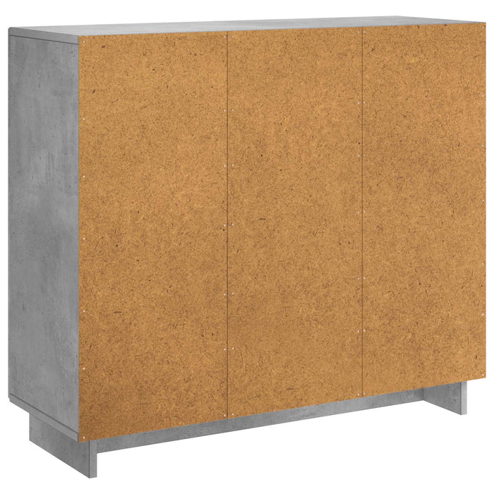 Bufet Gri Beton 85,5 x 31 x 75 cm Lemn prelucrat WALTI