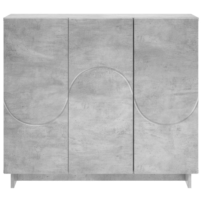 Bufet Gri Beton 85,5 x 31 x 75 cm Lemn prelucrat WALTI