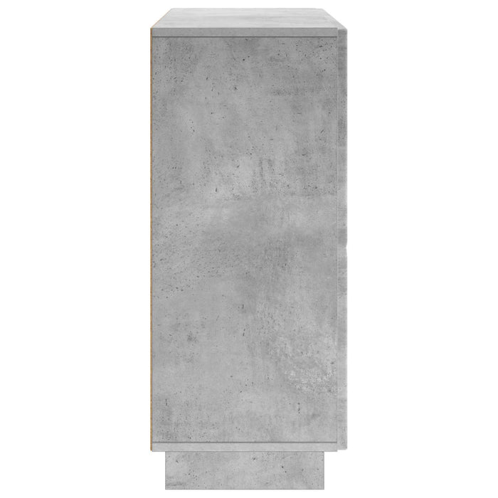 Bufet Gri Beton 85,5 x 31 x 75 cm Lemn prelucrat WALTI