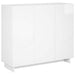 Bufet Alb foarte lucios 85,5 x 31 x 75 cm Lemn prelucrat - WALTI WALTI