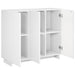 Bufet Alb foarte lucios 85,5 x 31 x 75 cm Lemn prelucrat - WALTI WALTI