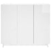 Bufet Alb foarte lucios 85,5 x 31 x 75 cm Lemn prelucrat - WALTI WALTI