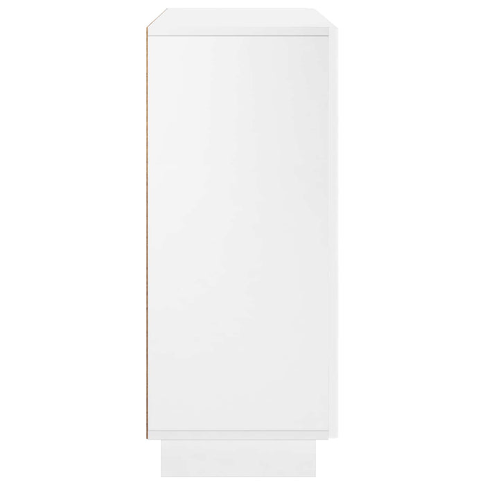 Bufet Alb foarte lucios 85,5 x 31 x 75 cm Lemn prelucrat - WALTI WALTI