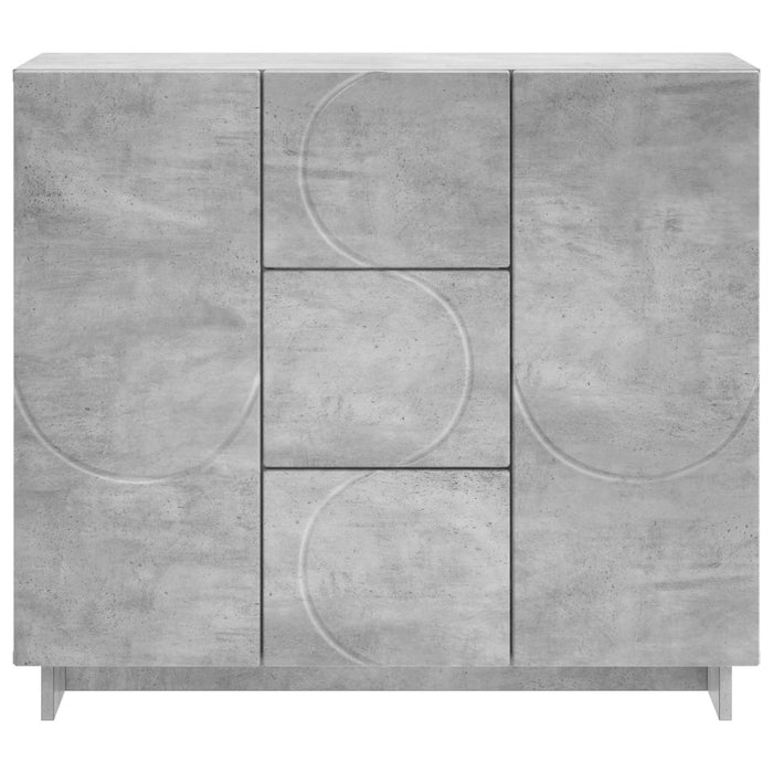 Bufet Gri Beton 85,5 x 31 x 75 cm Lemn prelucrat - WALTI WALTI